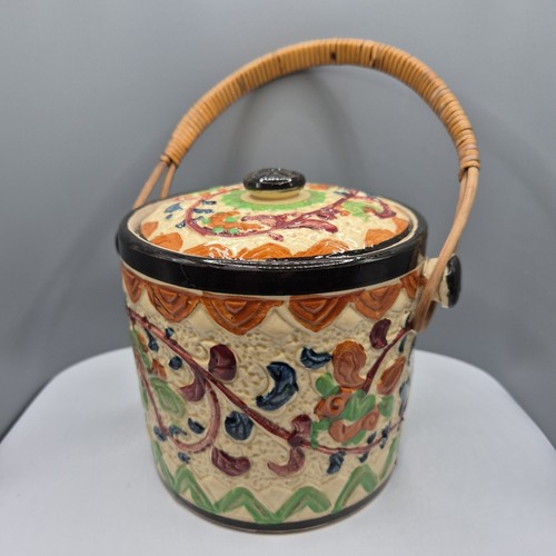 Ceramic biscuit jar - biscuit,