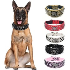 Spiked Studded PU Leather Dog