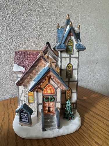Lemax christmas village church - lemax,