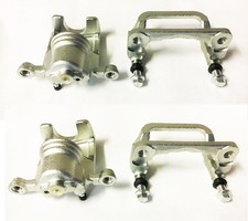 2x Rear Brake Caliper With Carrier L+R For Nissan X-Trail T30/T31 (2001-2014)