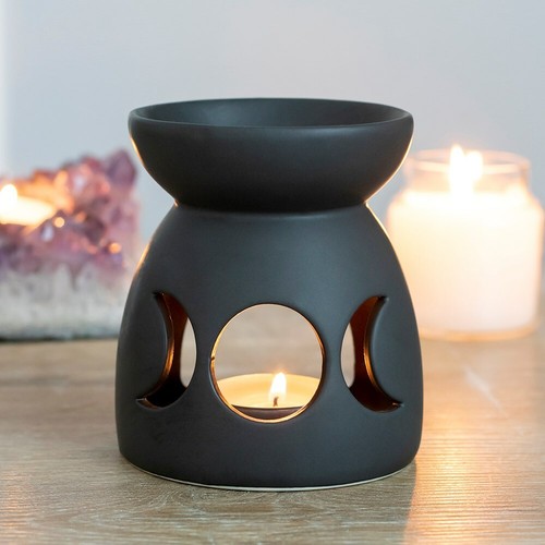 Ceramic black round triple - black,