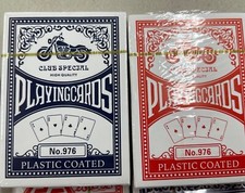 2 Decks Quality Professional Plastic Coated Playing Cards Poker Size Games Fun