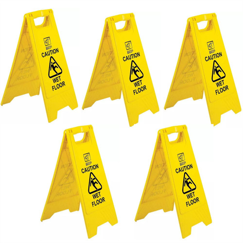 Caution wet floor sign frame - caution, a