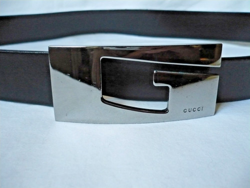 Black gucci belt vintage - black,