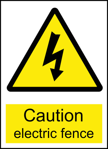 Electric fence caution - electric,