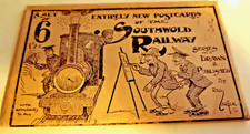 2 sets of comic postcards SOUTHWOLD RAILWAY Reg Carter [with envelope] - Suffolk
