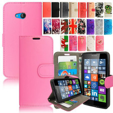 Flip Wallet Case For Microsoft Lumia 532 535 540 550 640 650 950XL Leather Cover