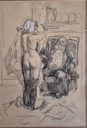 Antique scetch alméry - antique, by