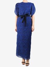 Erdem - Blue organza cloque