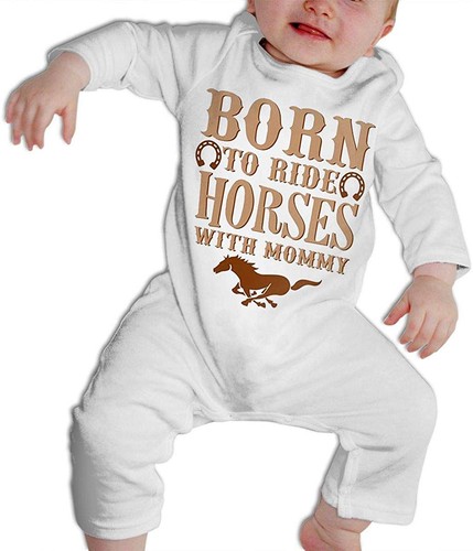 Born ride horses with mommy - to,