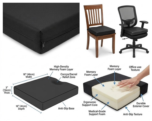 Pressure relief chair - relief, cushion