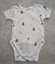 Rosa & Blue Bodysuit Baby 0-3 Months Animal Organic Bamboo Bear Soft Comfort