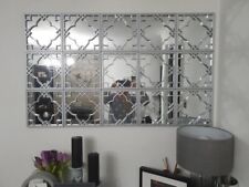 Set Of 3 Silver Moroccan Tile