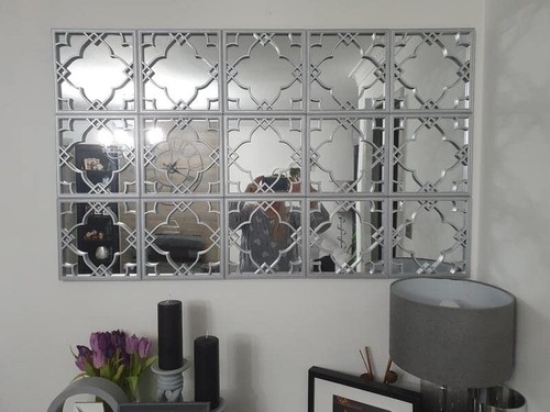 Set silver moroccan tile - silver,
