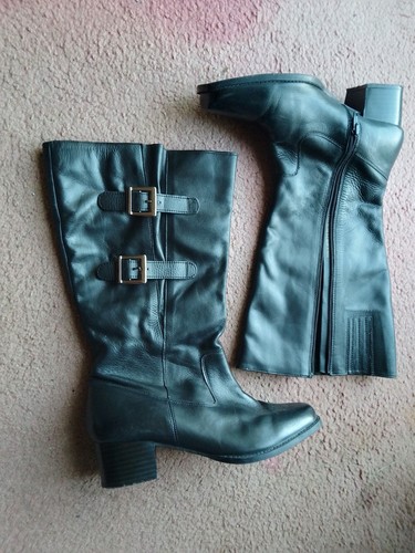 Black real leather ladies - leather,