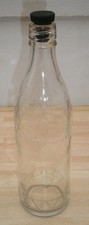 Vintage 1930s TIZER Pop Bottle with Original TIZER Stopper - Reg'd Design