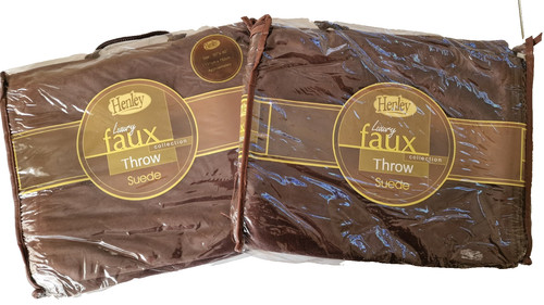 Henley luxury faux - faux, throw