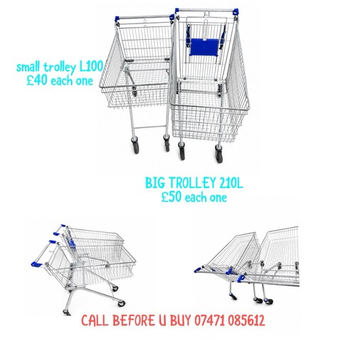 Supermarket shopping trolleys - shopping,