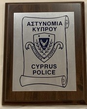 Cyprus Police Wall Plaque Shield