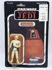 Vintage Star Wars Cloud Car Pilot ROTJ 65 Back MOC Kenner. Please Read.