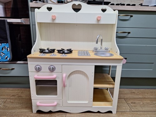 Wooden girls play kitchen - wooden,
