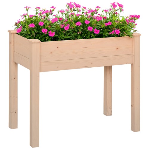 Outsunny garden wooden planter - outsunny,