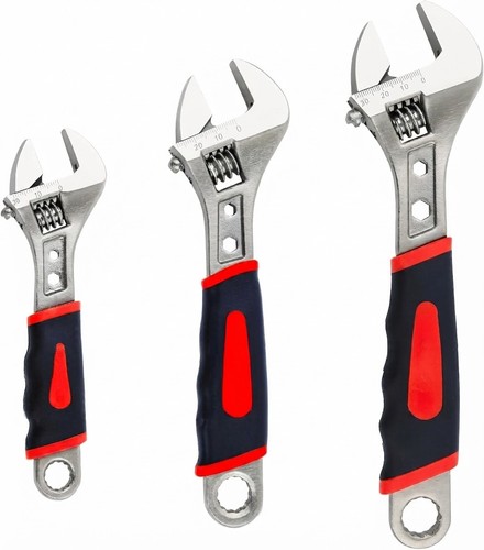 3pc adjustable wrench set - 3pc, 6