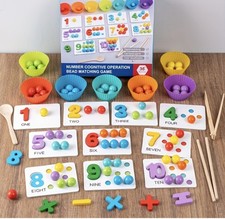 Montessori Style Cognitive Operation Beads Early Education Toy