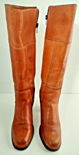 Brazilian Stetson Tan Leather Western Cowboy Cowgirl Knee High Boots UK 6