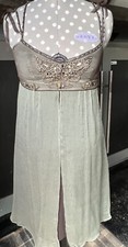 Karen Millen summer silk dress with bead embellishment size 14