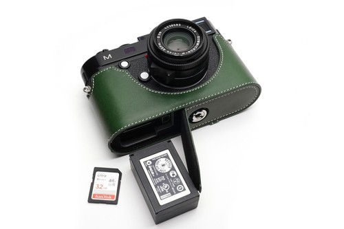 Genuine leather half camera - genuine,