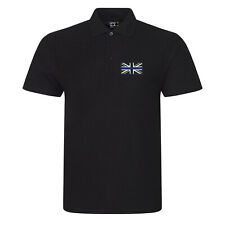 Thin Blue Line Line Police Force   Premium Embroidered Polo Shirt