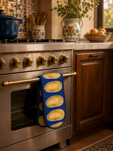 Potato double oven - , glove