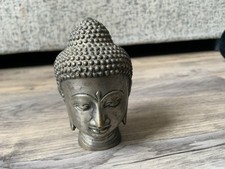Vintage Brass/Bronze Thai Buddha Head Height 11 cm