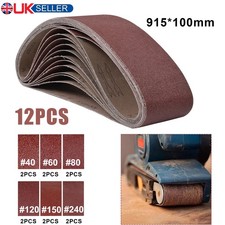915x100mm Sanding Belts 40/60/80/120/150/240 Mixed Grit 4''x36'' Belt Sanders UK