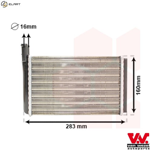Heat exchanger interior - heat,