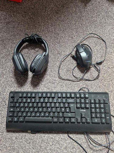 Trust keyboard headset and - gx,