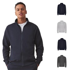 Mens Full Zip Up Sweat Jacket