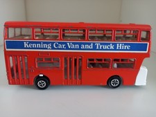 Rare Vintage 1970s Dinky 291 Atlantean Double Deck Bus 17 Chesterfield Orange