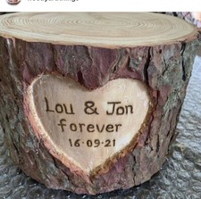 Tall hand carved heart Rustic