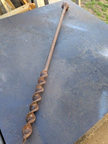 Antique hand turned beam - antique,