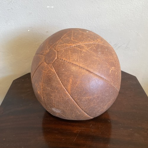 Vintage leather medicine - vintage, ball