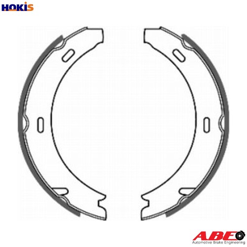 Brake shoe set parking - parking,
