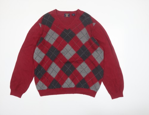 Arrow men red - red, argyle