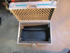 41cm x 26cm x 33cm small chest type flightcase / hinged case / teal blue (T2)