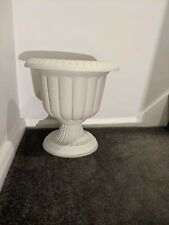 4 plastic round garden urn plant pot outdoor garden