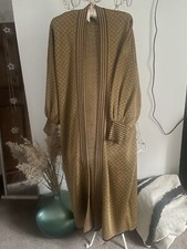 ZARA GOLD Purple RARE SPECIAL EDITION JACQUARD COAT KNIT CARDIGAN KIMONO Size M