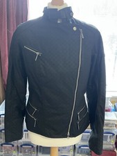 Barbour International Northumberland Tartan Biker Jacket Size 12 BNWOT