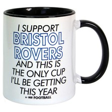 I SUPPORT BRISTOL MUG gift for ROVERS fan FOOTBALL gift boxed