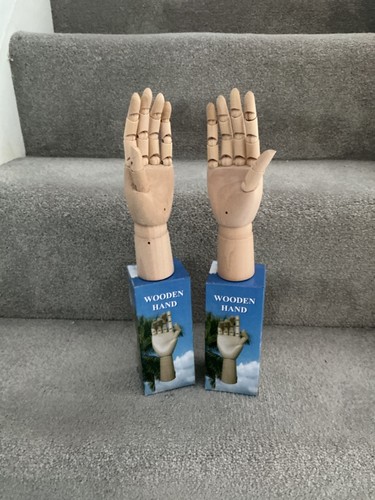 Wooden manikin hands - manikin, left